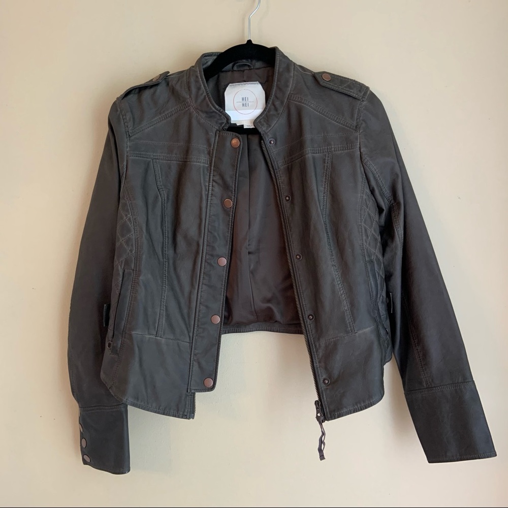 Anthropologie Faux Leather Jacket